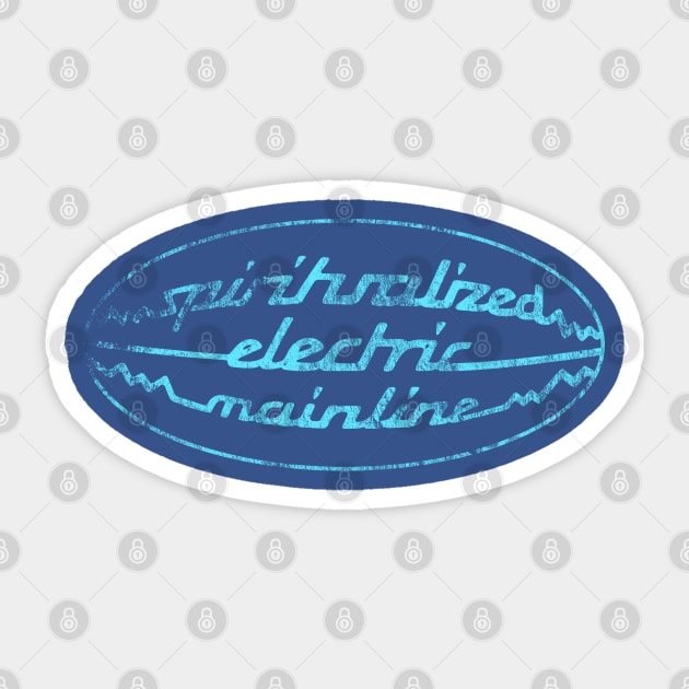 Spiritualized Electric Mainline (distressed) Sticker by Joada